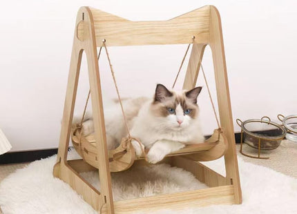 Hamaca De Madera Para Gatos