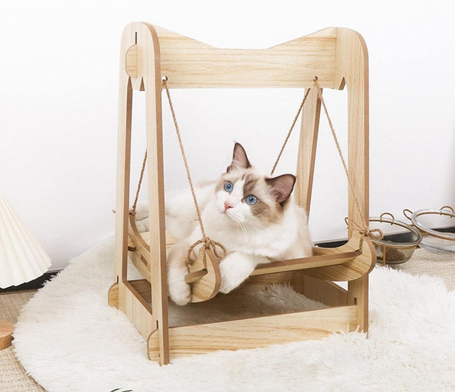 Hamaca De Madera Para Gatos
