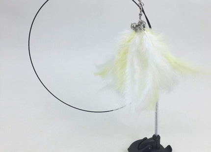 Juguete Interactivo Para Gato Con Plumas Y Ventosa