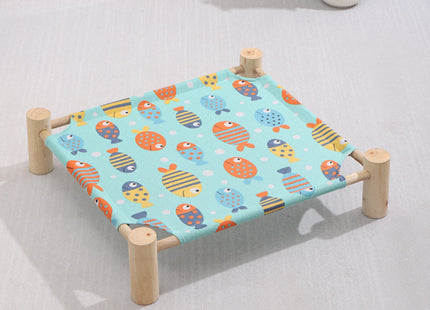 Cama Elevada De Madera Para Mascotas