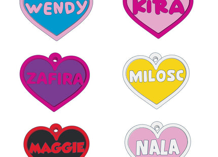 Chapita identificatoria Corazón