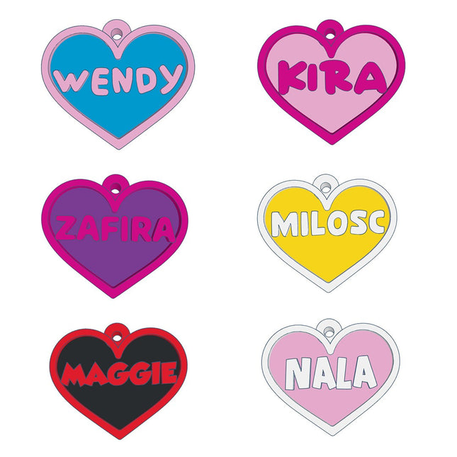 Chapita identificatoria Corazón