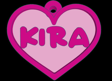 Chapita identificatoria Corazón
