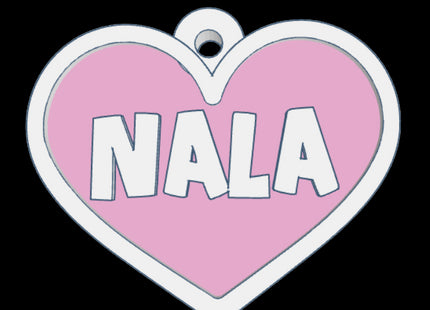 Chapita identificatoria Corazón