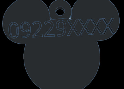Chapita identificatoria Minnie