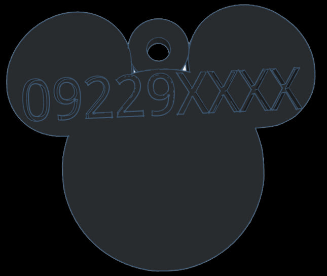 Chapita identificatoria Minnie