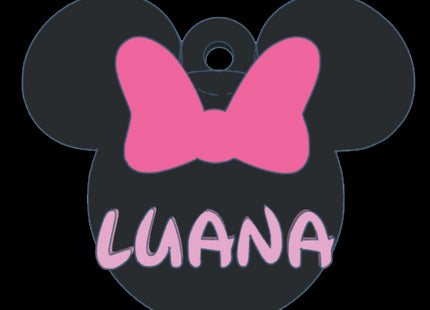 Chapita identificatoria Minnie