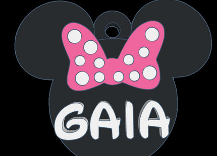 Chapita identificatoria Minnie