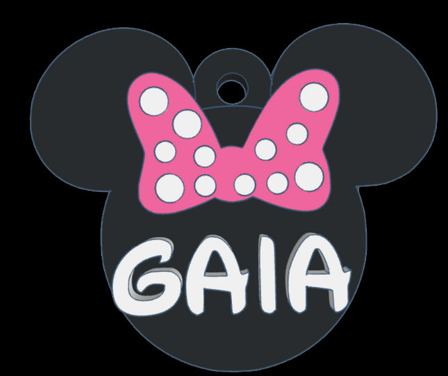 Chapita identificatoria Minnie