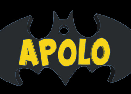 Chapita identificatoria Batman