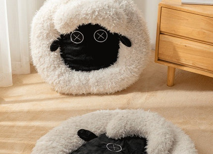 Cama Ovejita Cómoda Y Suave Para Mascotas