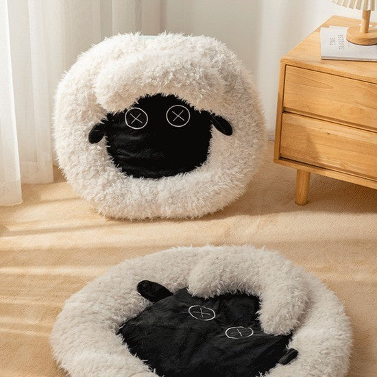 Cama Ovejita Cómoda Y Suave Para Mascotas