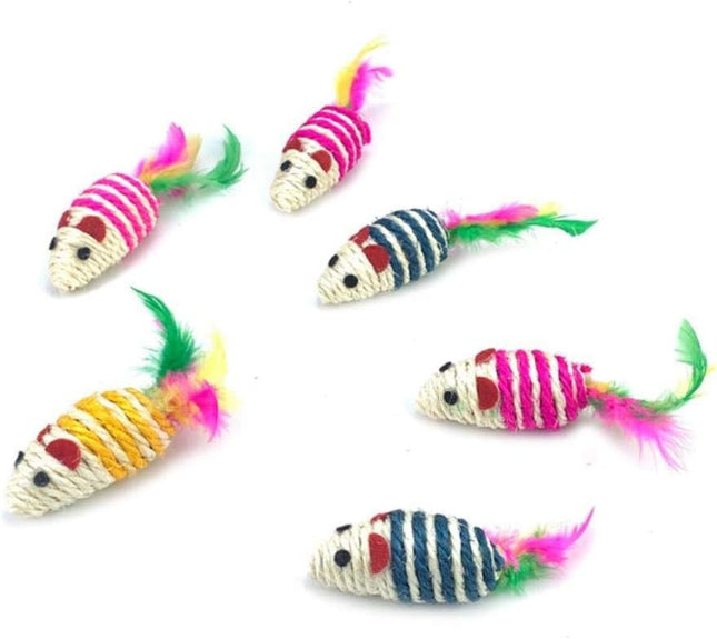 Juguete Ratón De Sisal Para Gatos
