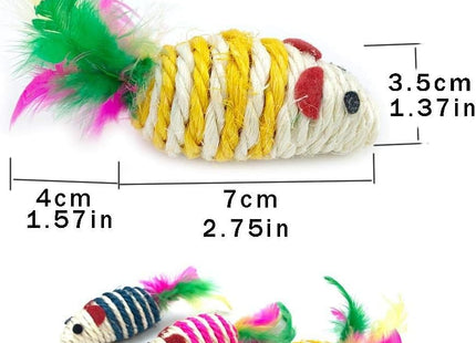 Juguete Ratón De Sisal Para Gatos