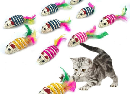 Juguete Ratón De Sisal Para Gatos