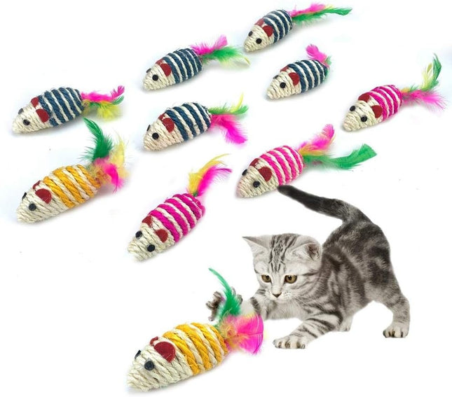 Juguete Ratón De Sisal Para Gatos