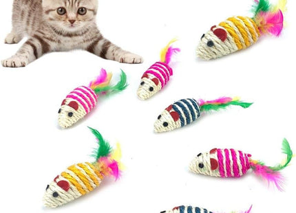 Juguete Ratón De Sisal Para Gatos