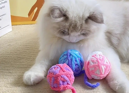 Juguete Bola De Lana Para Gatos