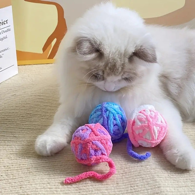 Juguete Bola De Lana Para Gatos