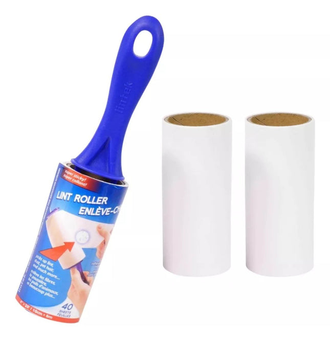 Pack 3 Rodillos Quita Pelos Adhesivo