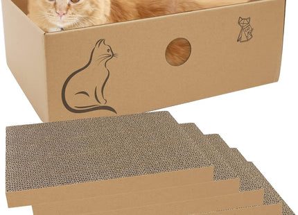 Pack 5 Rascadores De Cartón Para Gato