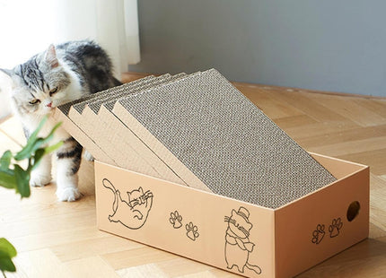 Pack 5 Rascadores De Cartón Para Gato
