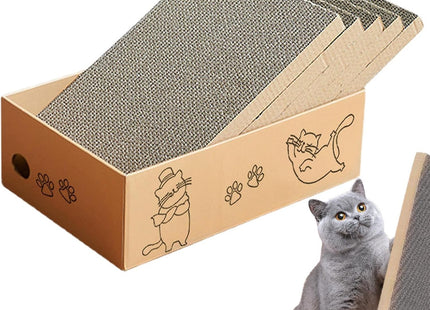 Pack 5 Rascadores De Cartón Para Gato