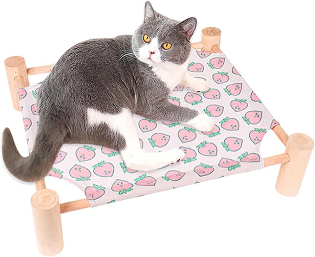 Cama Elevada De Madera Para Mascotas