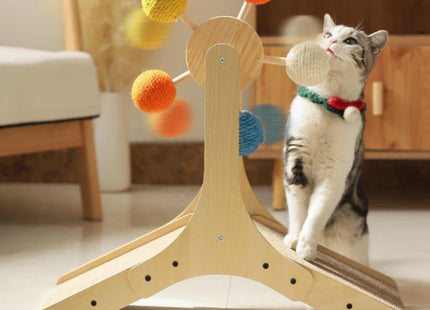 Juguete Rascador Con Pelotas Para Gato