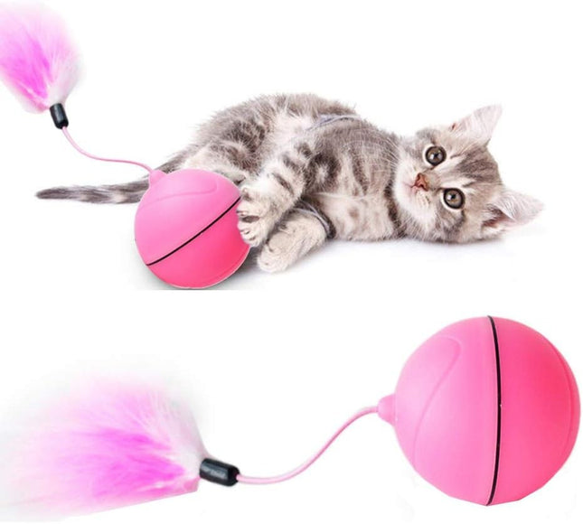 Juguete para gato pelota con movimiento recargable