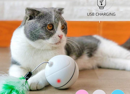 Juguete para gato pelota con movimiento recargable