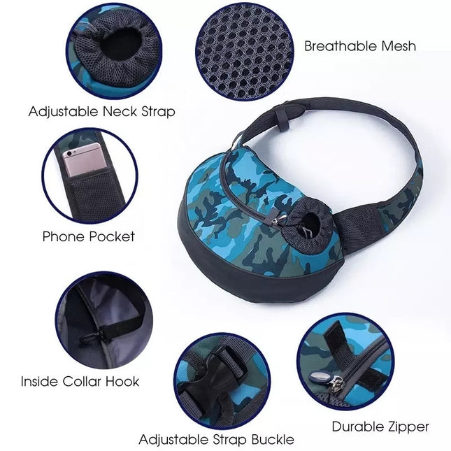 Mochila Morral transportador perro gato varios colores
