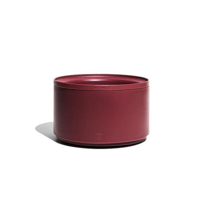 Pote Comedero Zeebowl Bordeaux Altura Ajustable