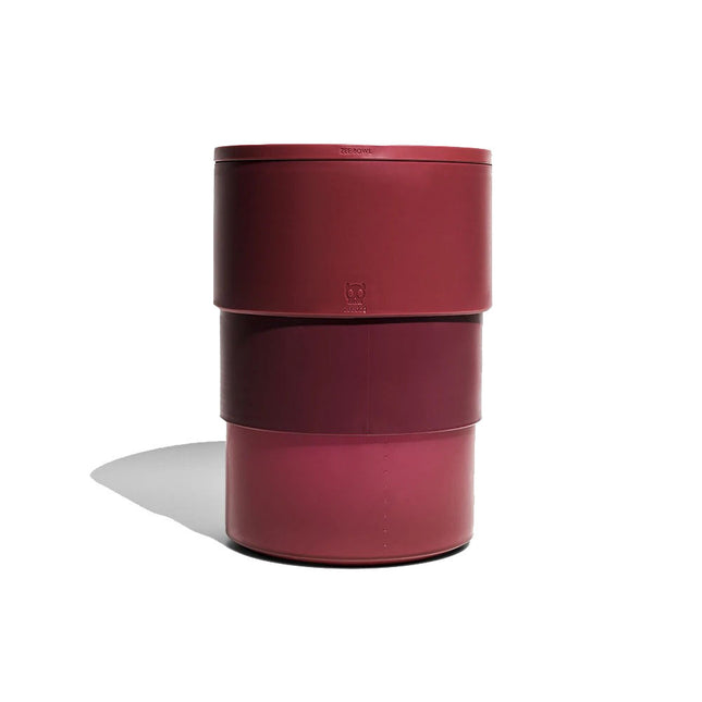 Pote Comedero Zeebowl Bordeaux Altura Ajustable