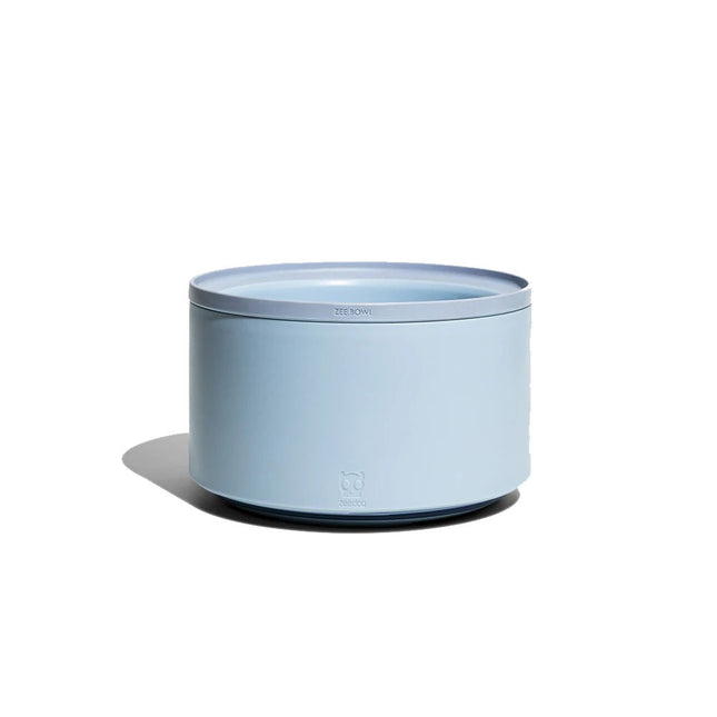 Pote Comedero Zeebowl Azul Altura Ajustable
