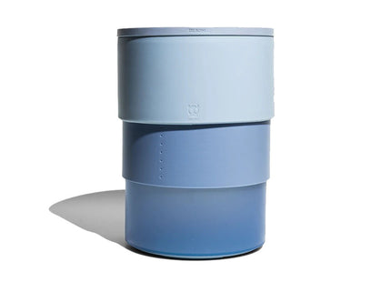 Pote Comedero Zeebowl Azul Altura Ajustable