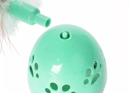 Juguete Para Gato Diseño De Huevo Con Pluma