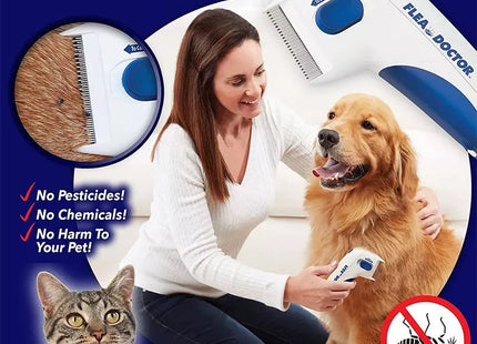 Peine Fino eléctrico Flea Doctor Para Mascotas
