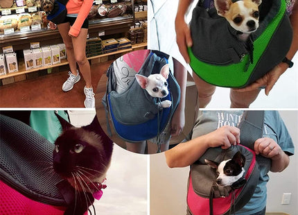 Mochila Morral transportador perro gato varios colores