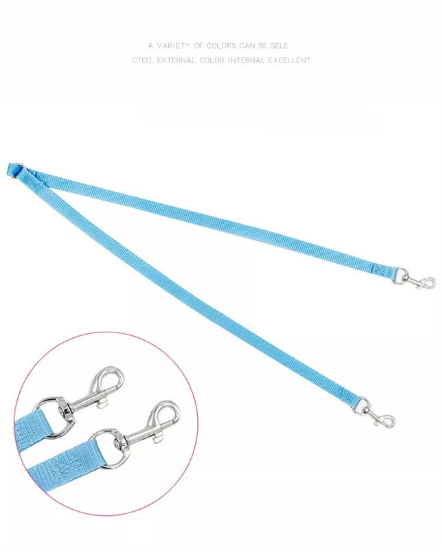 Correa paseo para perro doble 90 cm