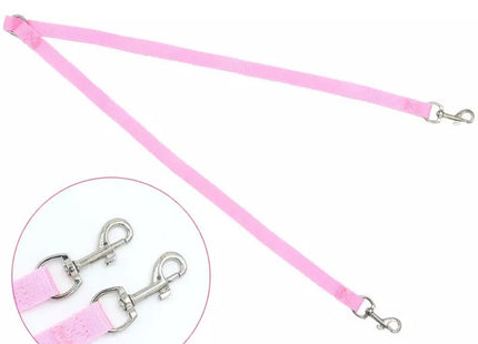 Correa paseo para perro doble 90 cm