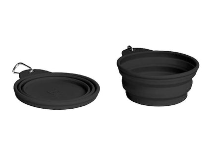 Go Bowl Plegable zeedog para perros color negro