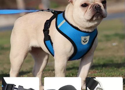 Pechera tipo malla reflectiva para mascotas