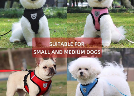 Pechera tipo malla reflectiva para mascotas