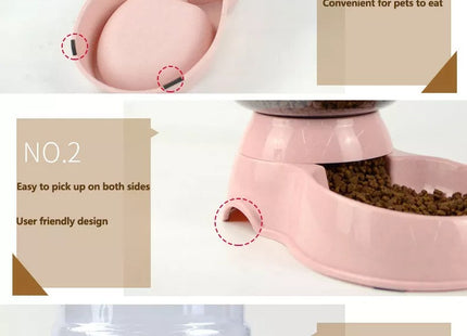 Plato Comedero Dispensador Automático Para Mascotas