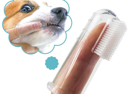 Cepillo de dientes de silicona para mascotas