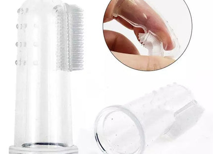 Cepillo de dientes de silicona para mascotas