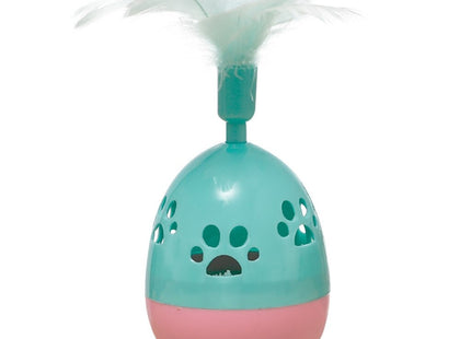 Juguete Para Gato Diseño De Huevo Con Pluma