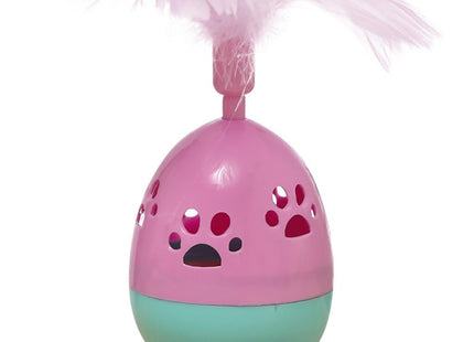Juguete Para Gato Diseño De Huevo Con Pluma