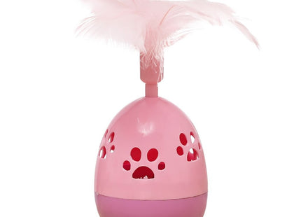 Juguete Para Gato Diseño De Huevo Con Pluma